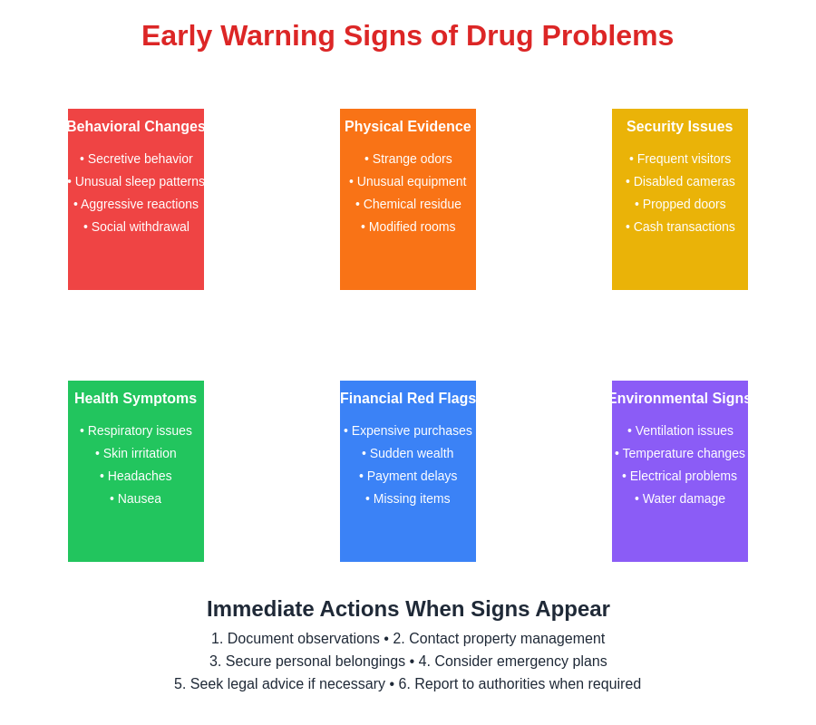 Drug Warning Signs Infographic