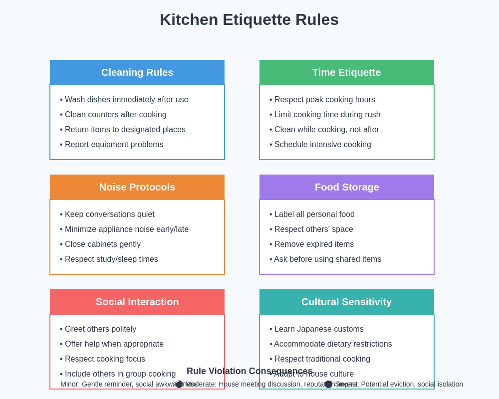 Kitchen Etiquette Rules