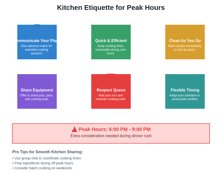 Kitchen Etiquette Guide