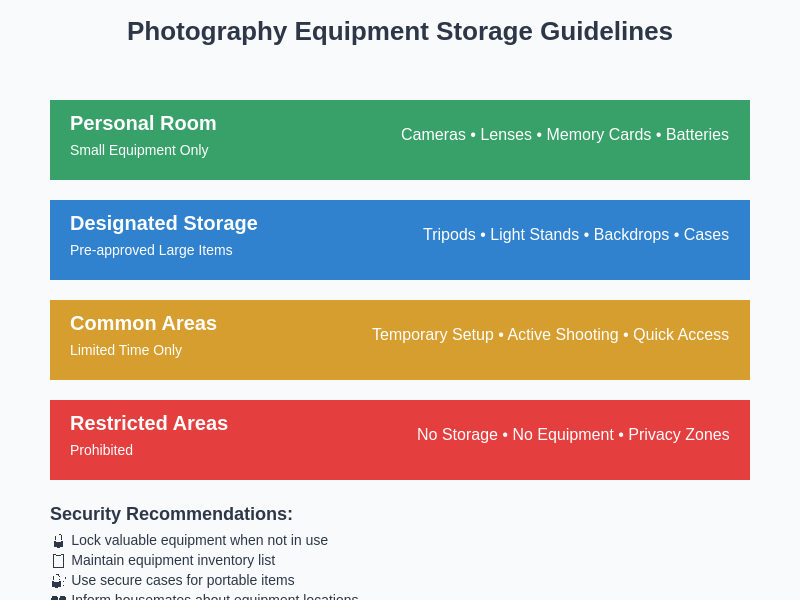 Equipment Storage Guidelines