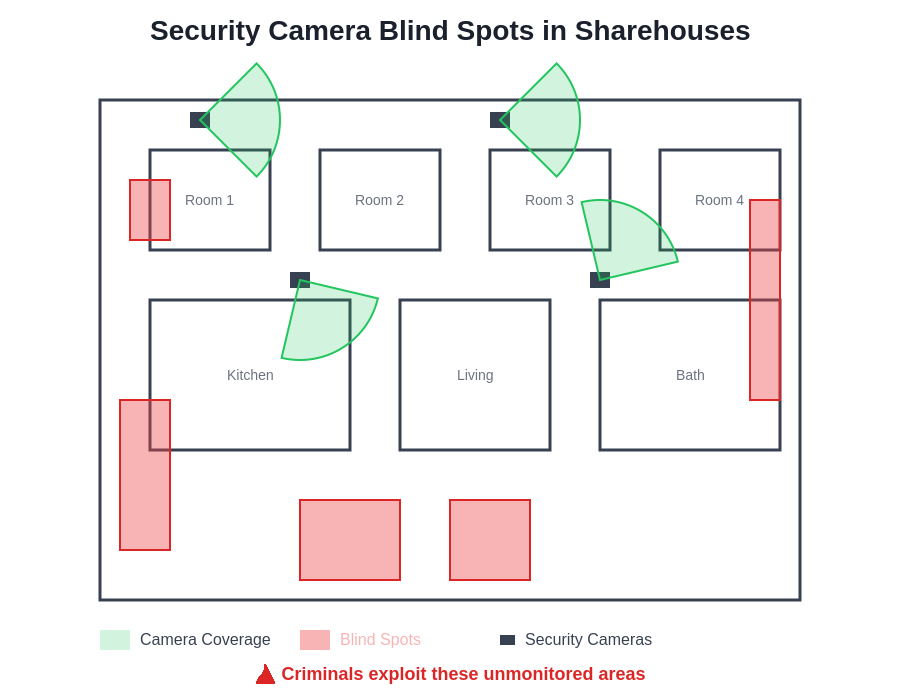 Security Camera Blind Spots Diagram