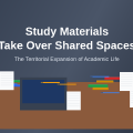 How Study Materials Take Over Shared Spaces