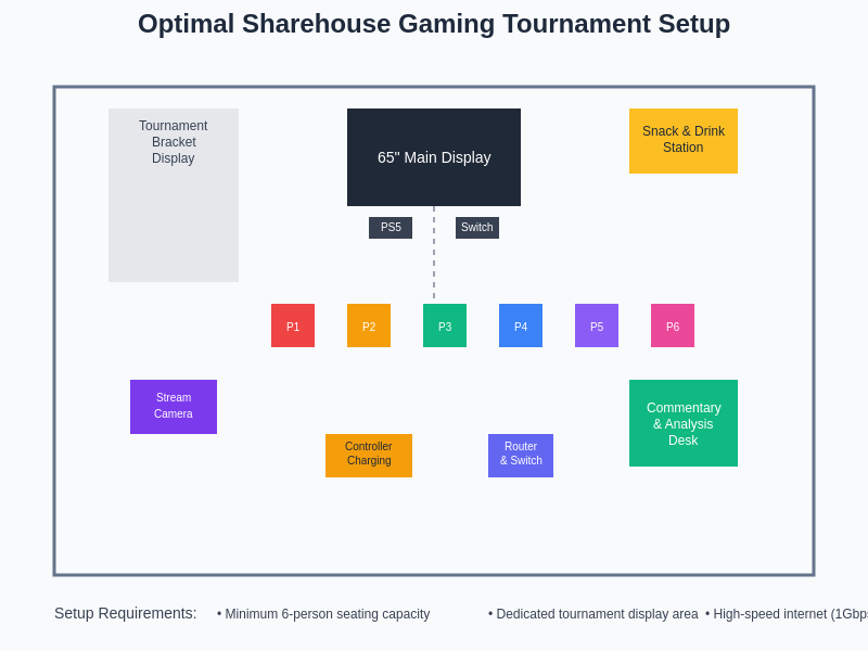Gaming Tournament Setup