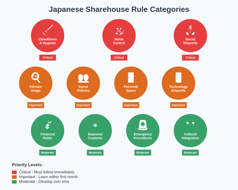 Japanese Sharehouse Rules Hierarchy