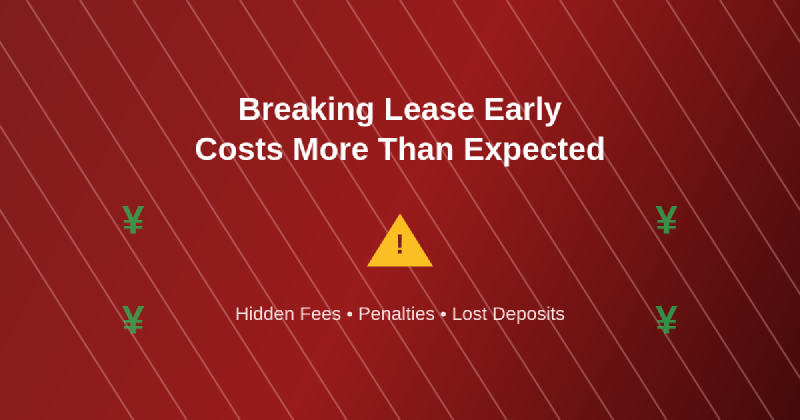 Featured image of post Why Breaking Lease Early Costs More Than Expected