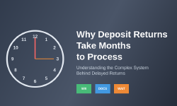 Featured image of post Why Deposit Returns Take Months to Process