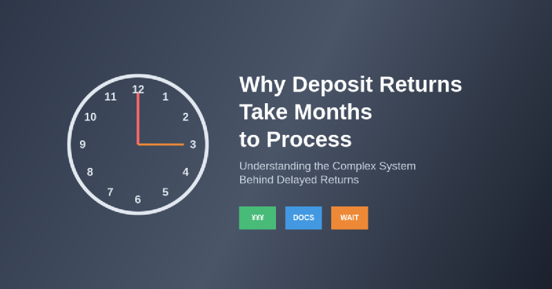 Featured image of post Why Deposit Returns Take Months to Process