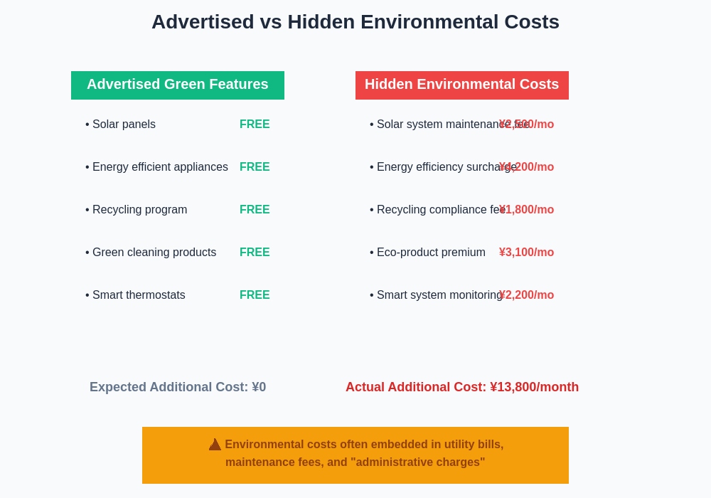 Advertised vs Hidden Environmental Costs