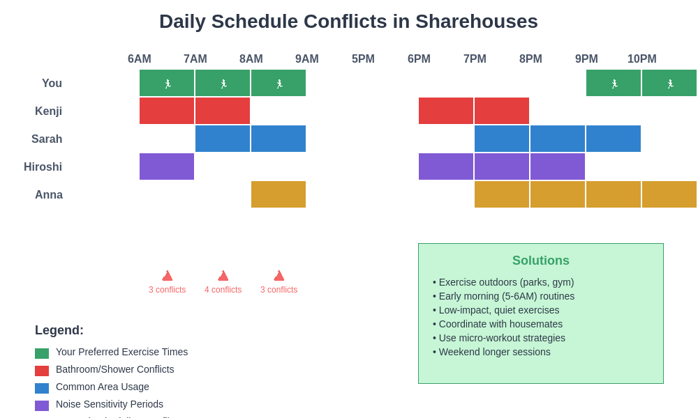 Exercise Scheduling Conflicts