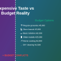 Why Expensive Taste Creates Budget Conflicts