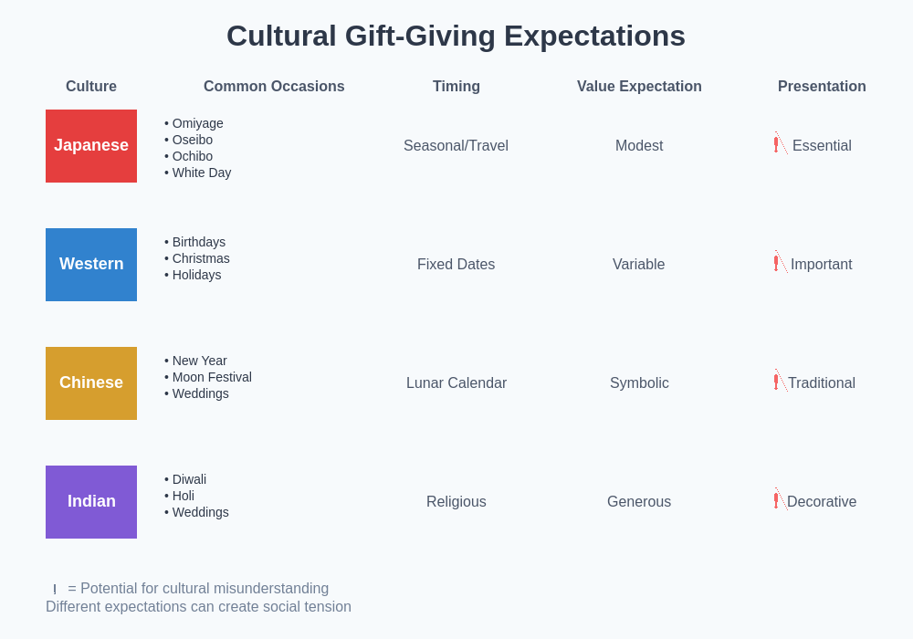 Cultural Gift-Giving Comparison
