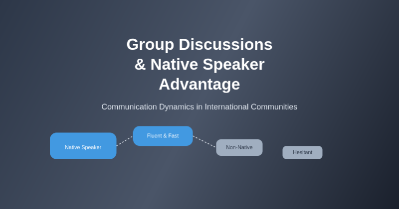 Featured image of post Why Group Discussions Favor Native Speakers