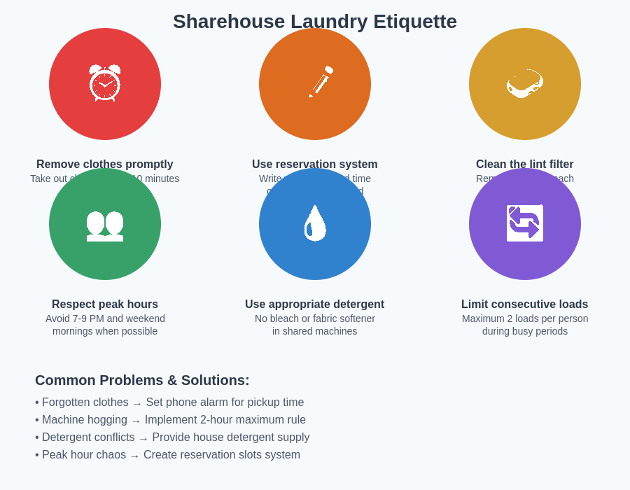 Sharehouse Laundry Etiquette Guide