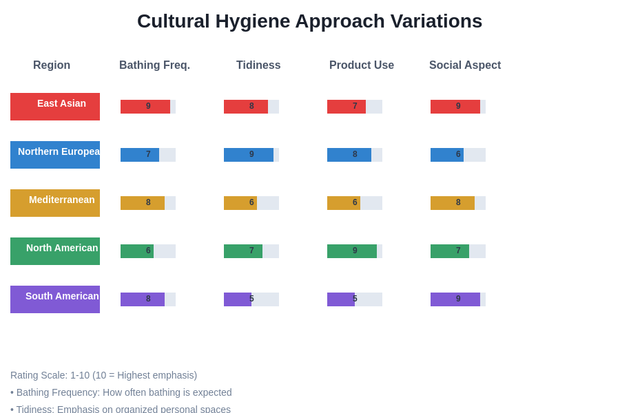 Cultural Hygiene Approach Variations