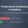 Why Professional Vocabulary Remains Limited