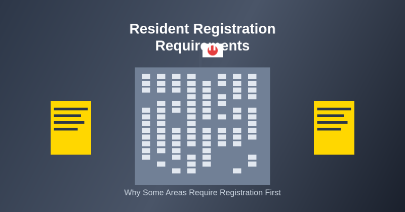 Featured image of post Why Some Areas Require Resident Registration First