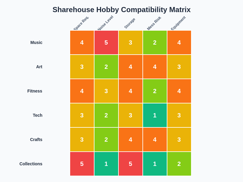 Hobby Compatibility Matrix