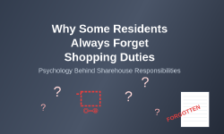 Featured image of post Why Some Residents Always Forget Shopping Duties
