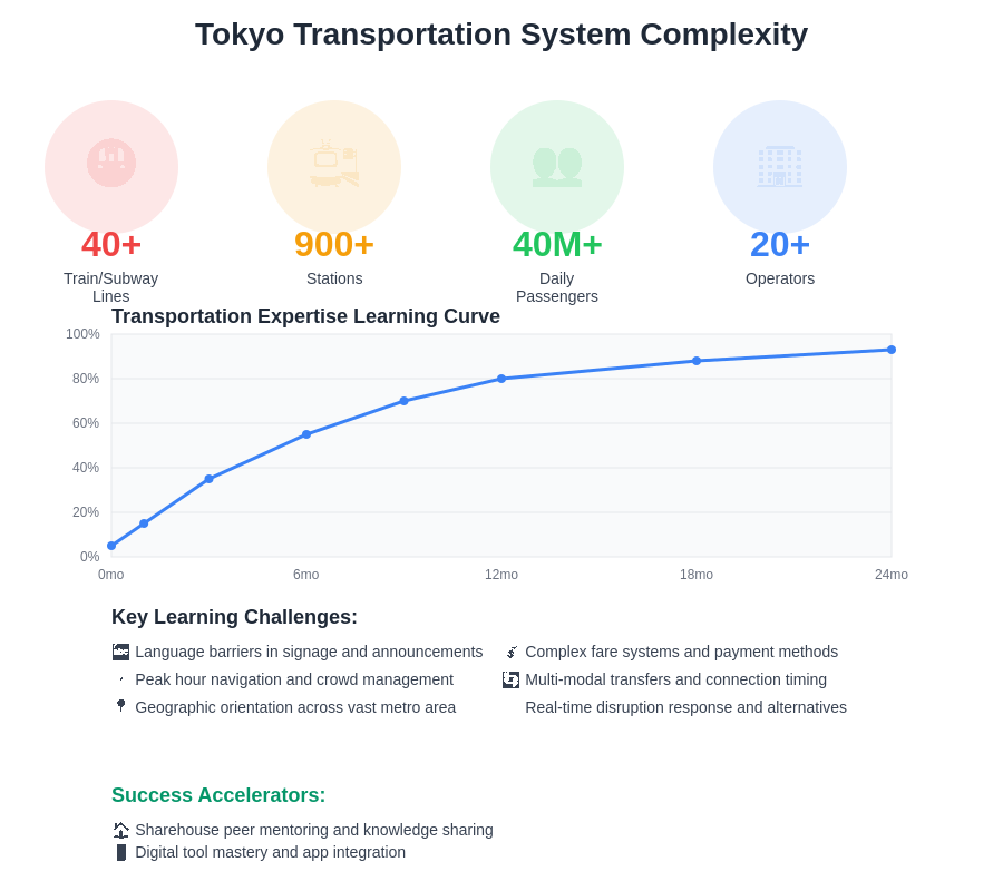 Tokyo Transit System Complexity