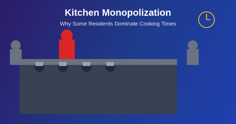 Featured image of post Why Some Residents Monopolize Cooking Times