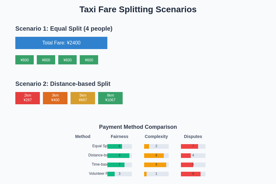 Payment Splitting Scenarios