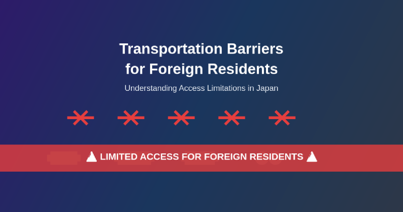 Featured image of post Why Some Transportation Options Exclude Foreigners